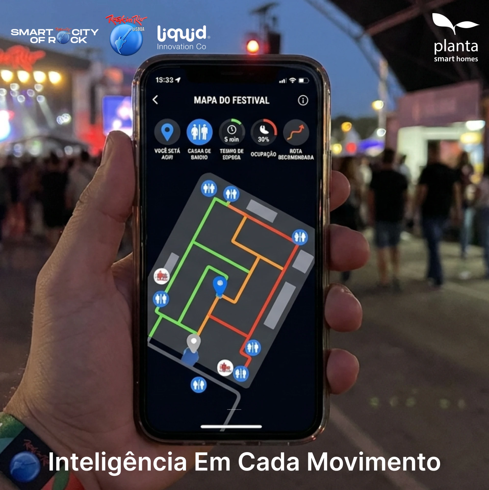 Planta Rock in Rio · in-app festival map